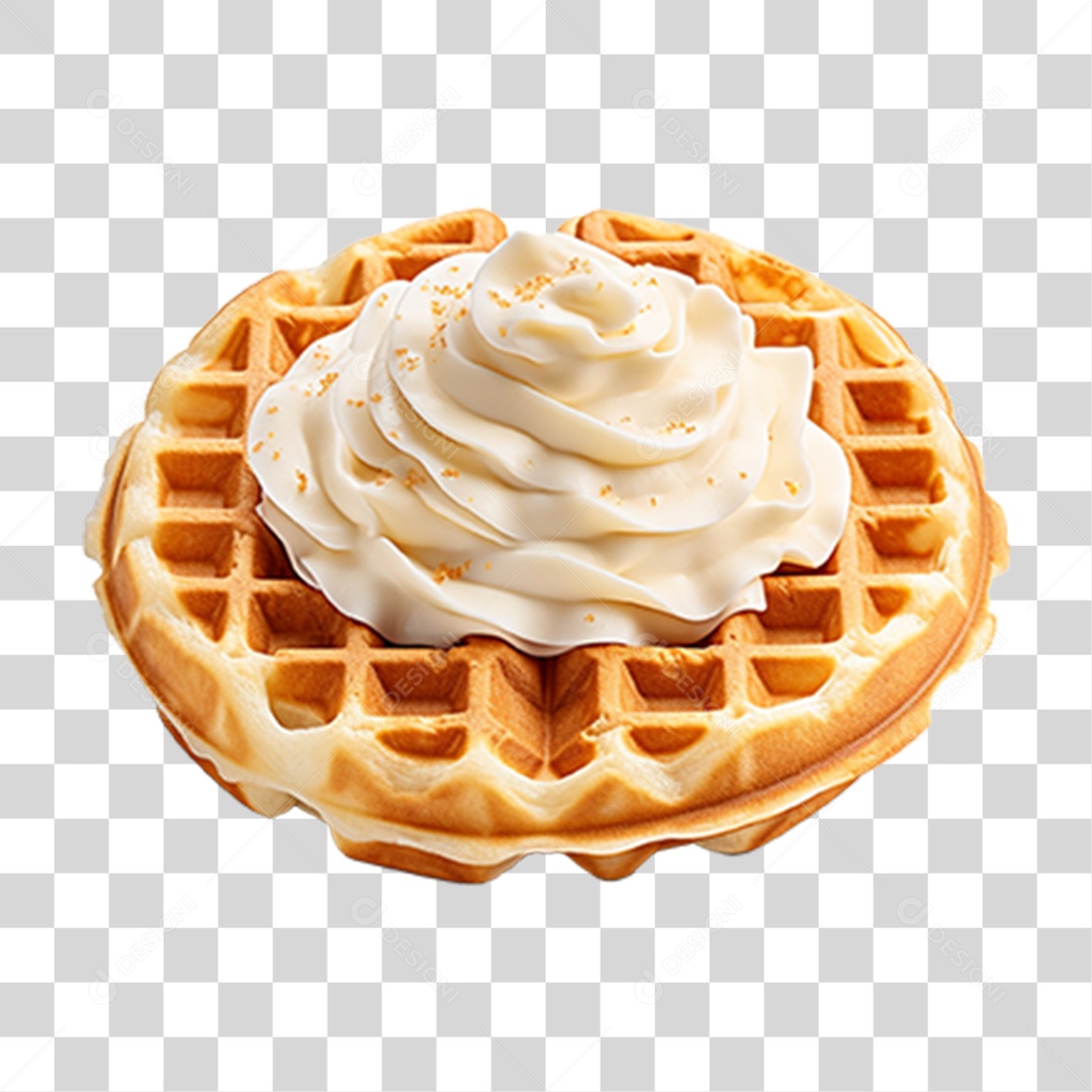 Waffle Massa PNG Transparente
