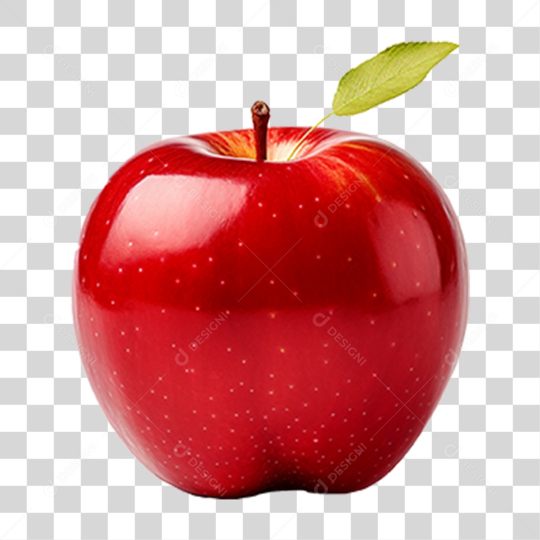 Fruta Maçã Vermelha PNG Transparente