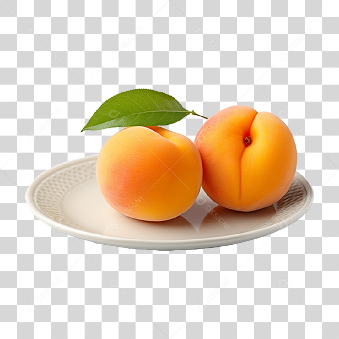 Fruta Pêssego PNG Transparente