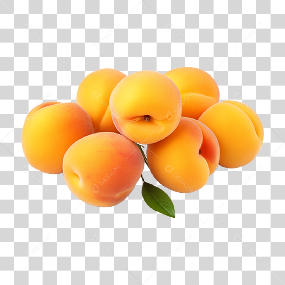 Fruta Pêssego PNG Transparente