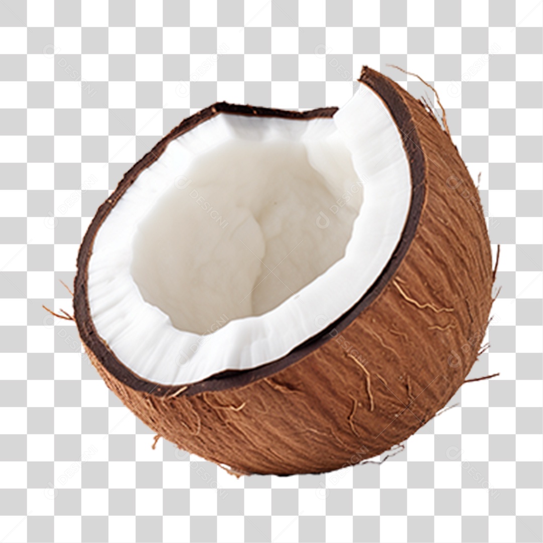 Coco Aberto PNG Transparente