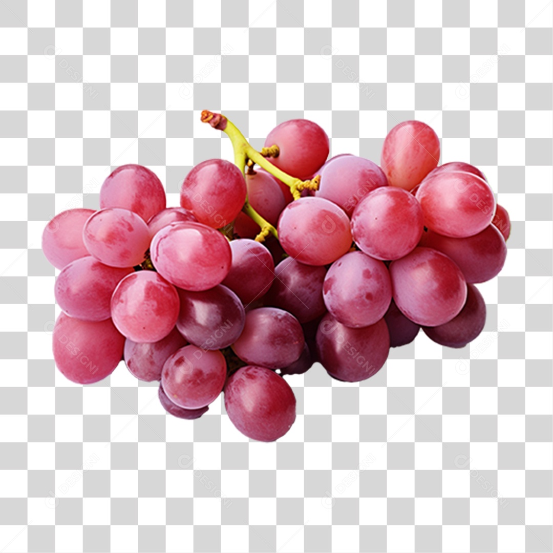 Fruta Uva Roxa PNG Transparente