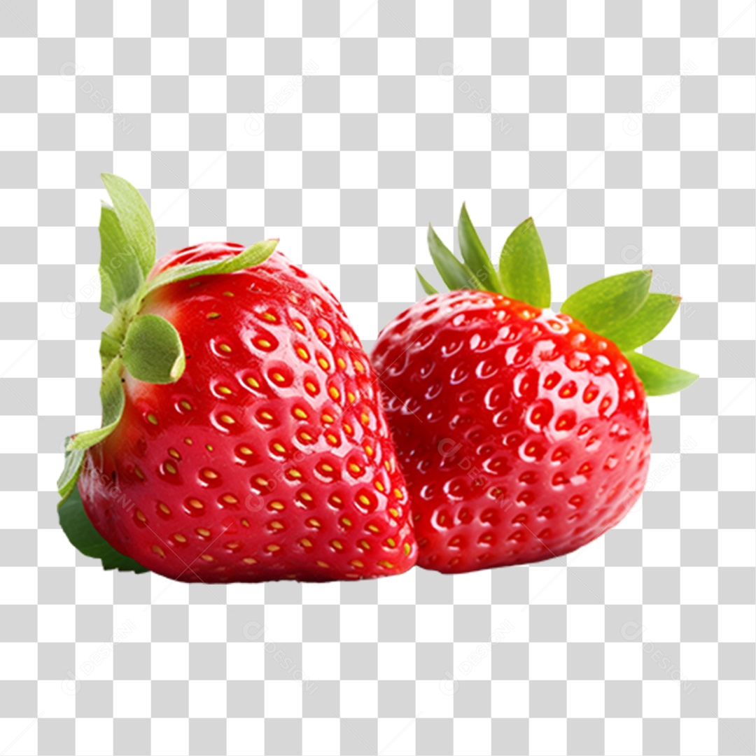 Frutas Morango PNG Transparente