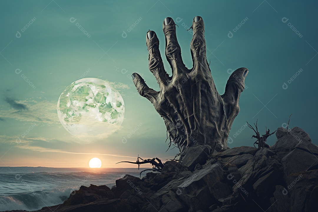 Fundo de abóboras para halloween