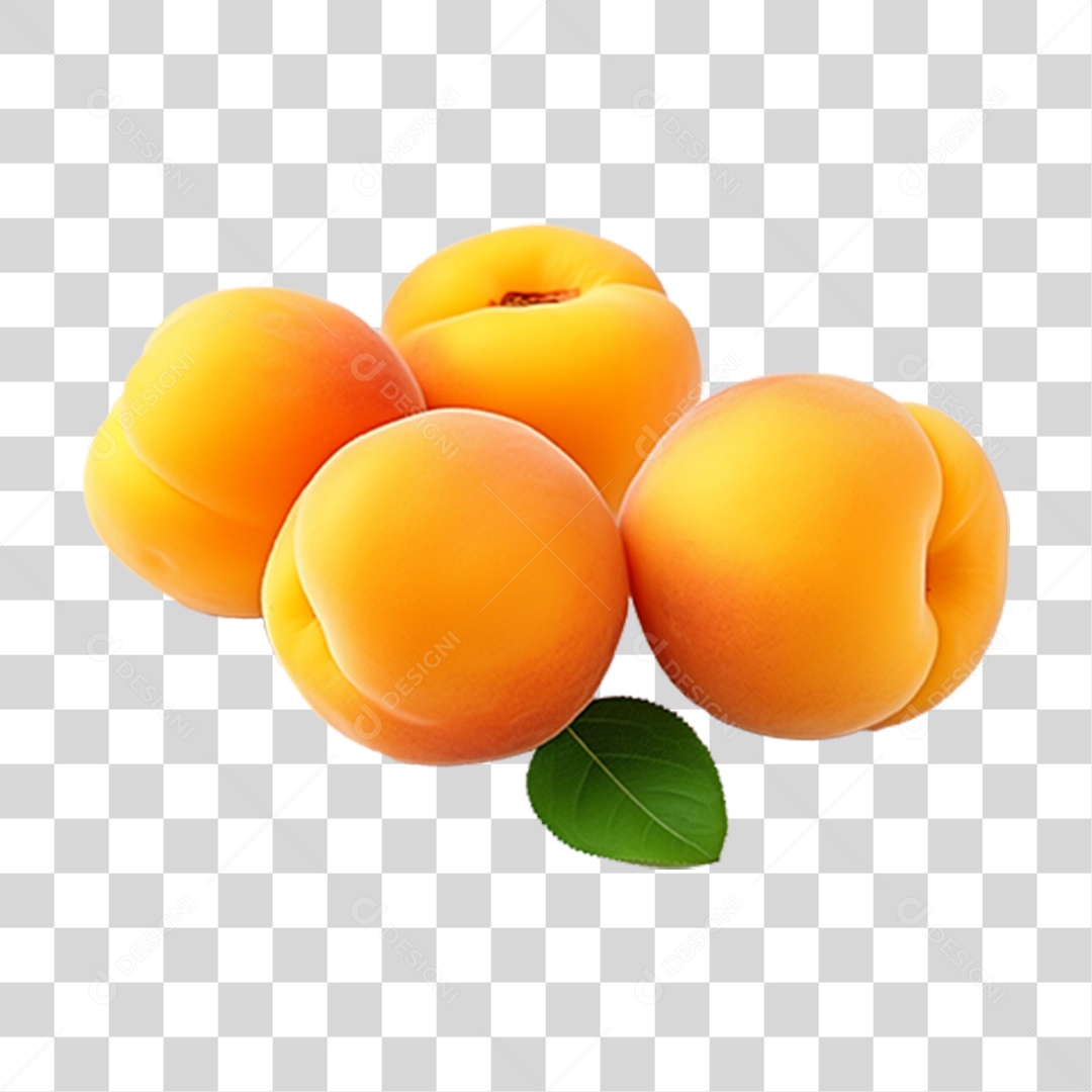 Fruta Pêssego PNG Transparente