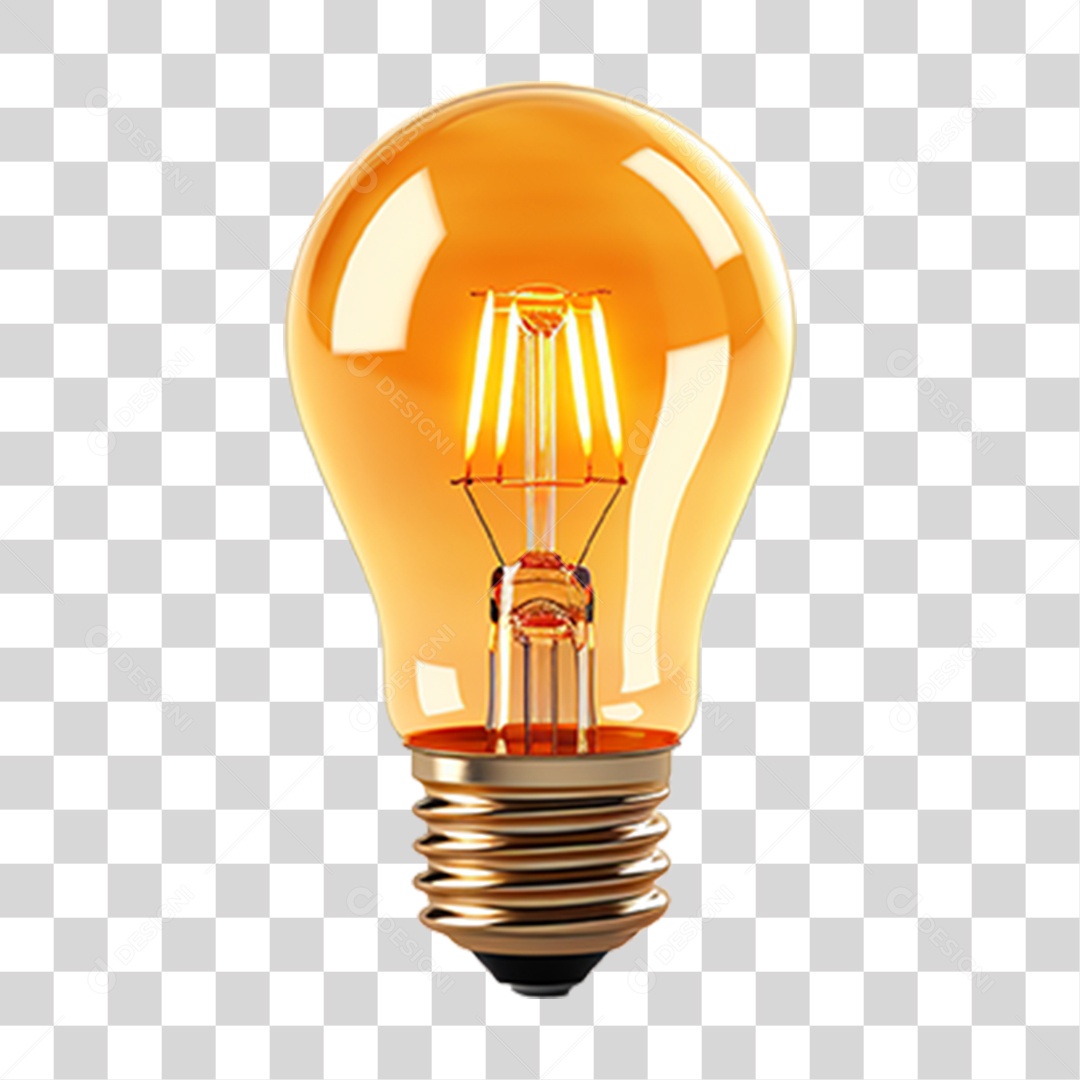 Lâmpada Acesa PNG Transparente