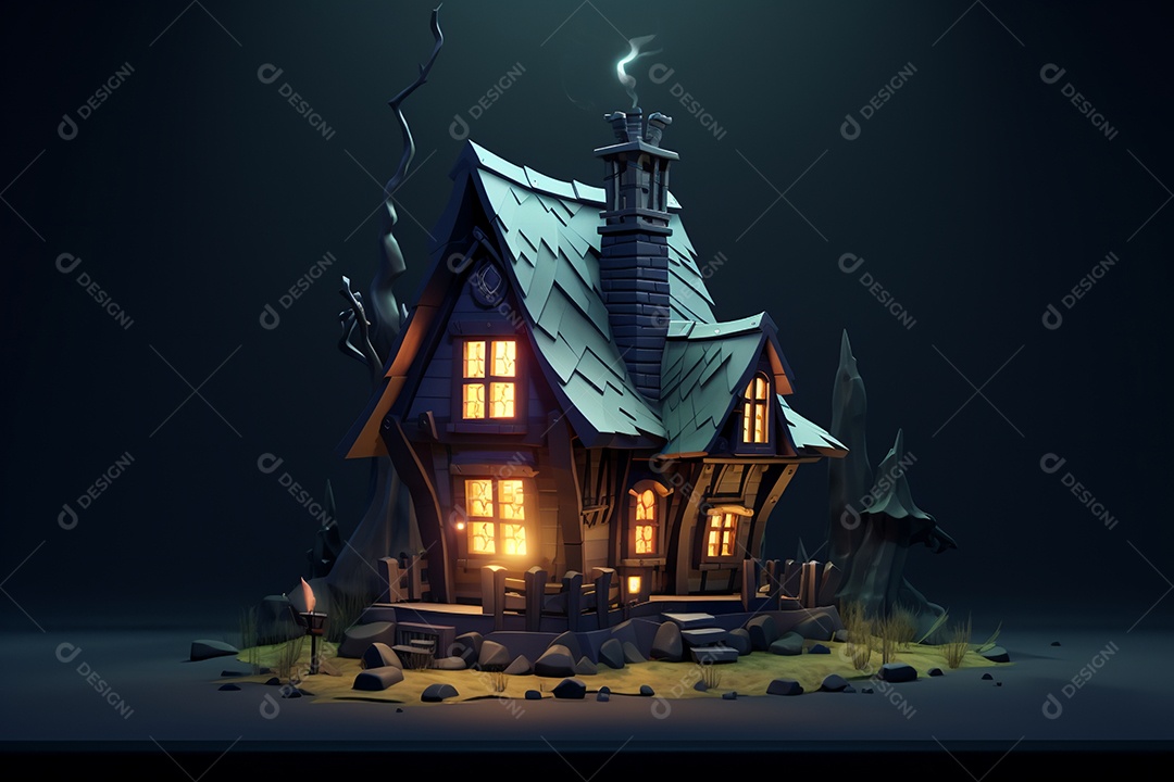 Fundo de castelo de halloween