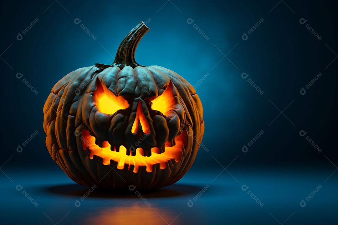 Fundo de lanternas de abóboras para halloween