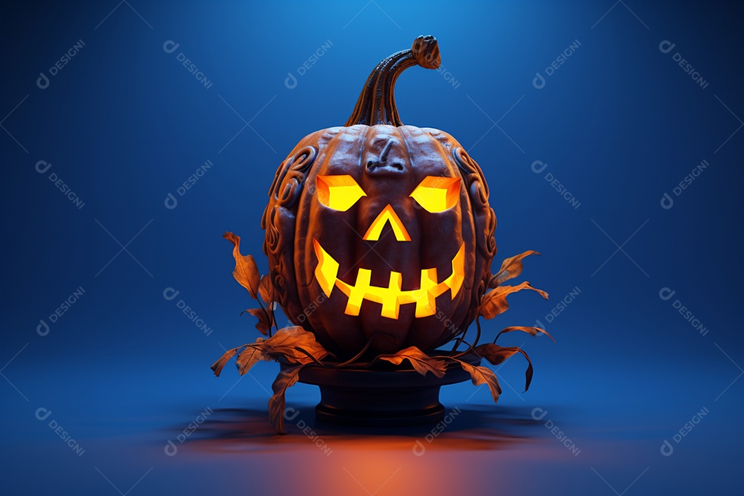 Fundo de lanternas de abóboras para halloween