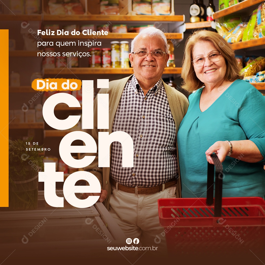 Inspira Nossos Serviços Dia Do Cliente Social Media PSD Editável