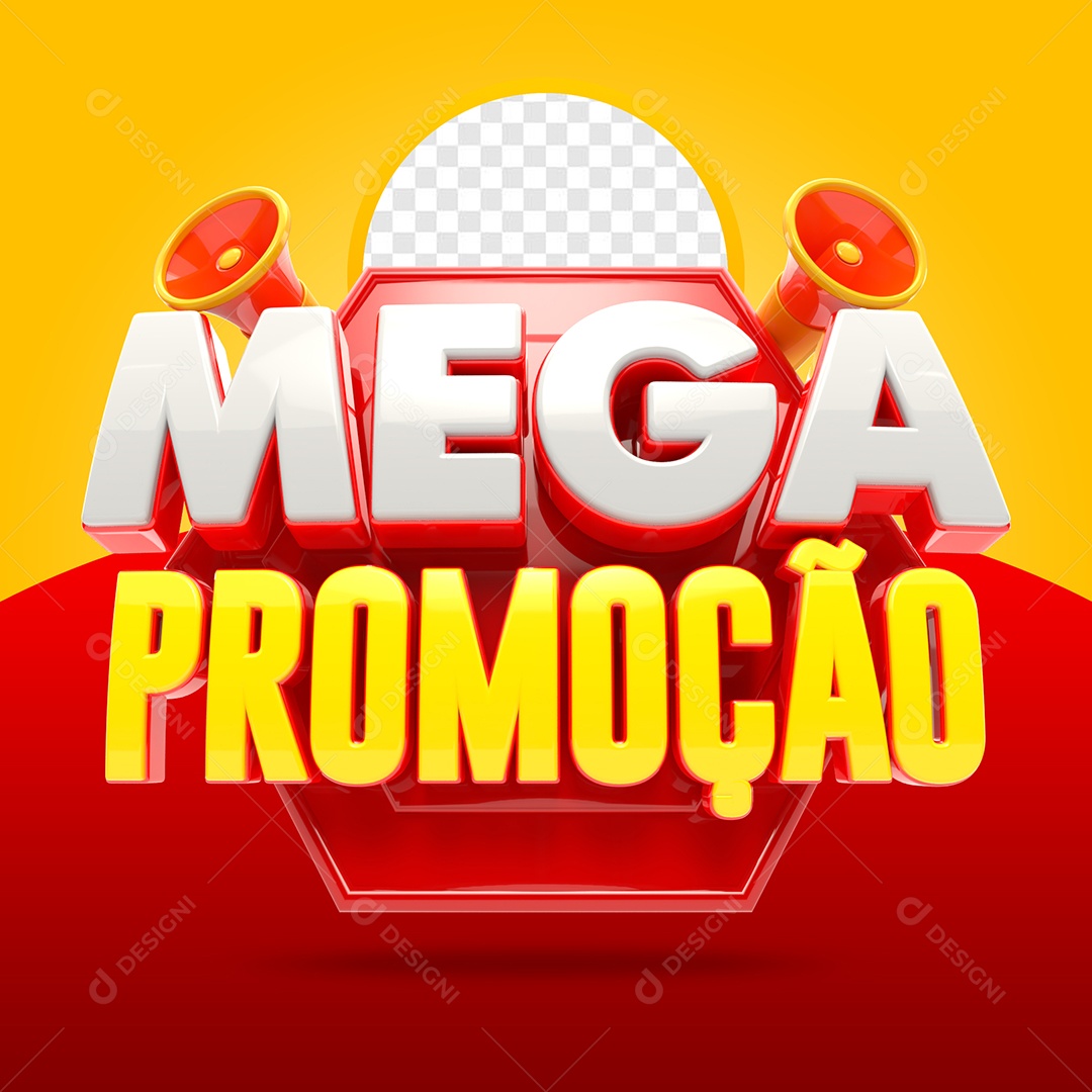 Mega Promoção Selo 3D Branco Dourado Vermelho para Composição PSD