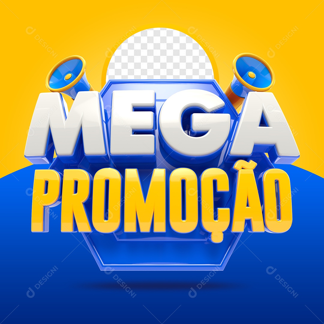 Mega Promoção Selo 3D Branco Dourado para Composição PSD