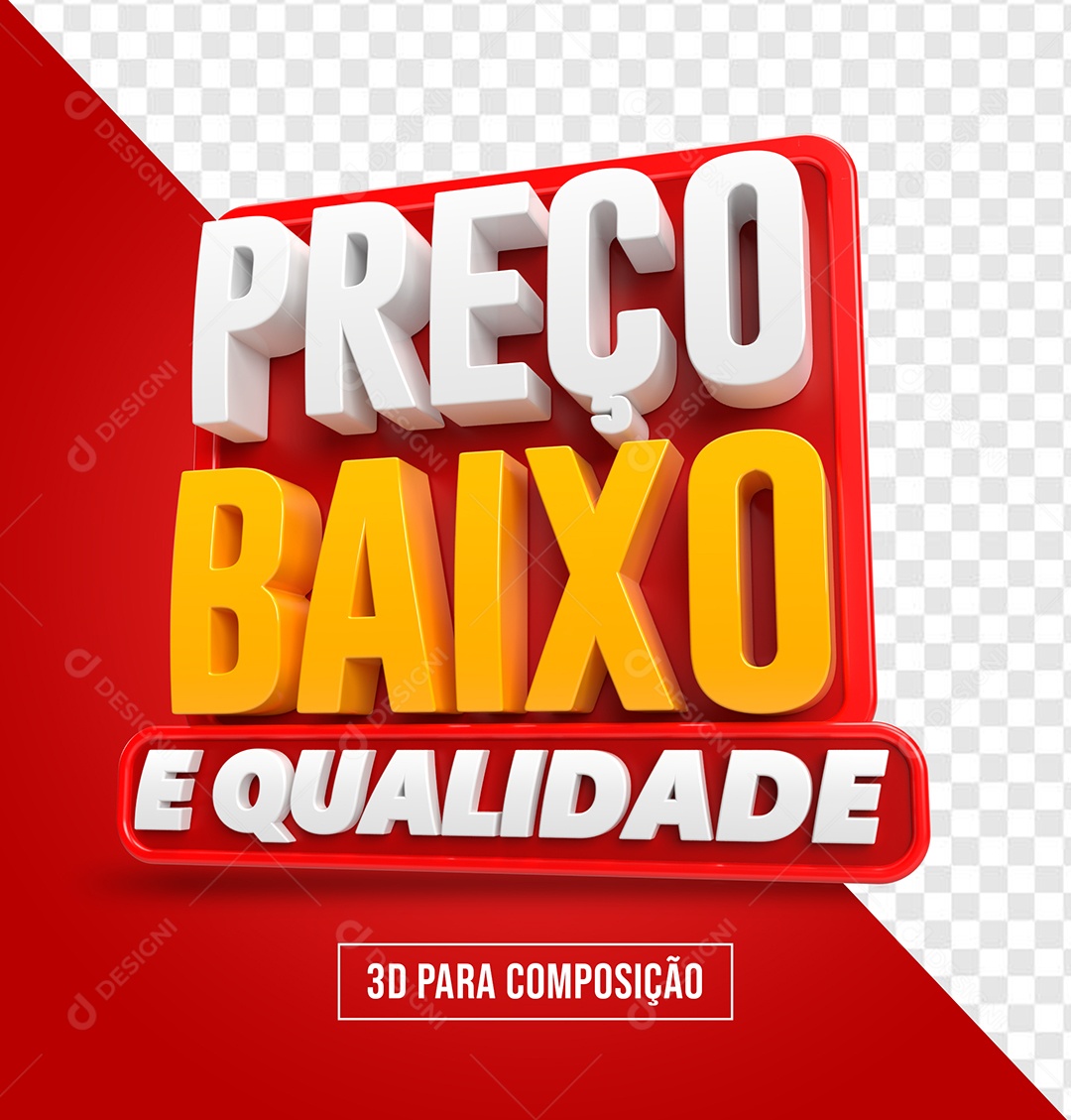 Preço Baixo e Qualidade Branco Dourado Selo 3D para Composição PSD