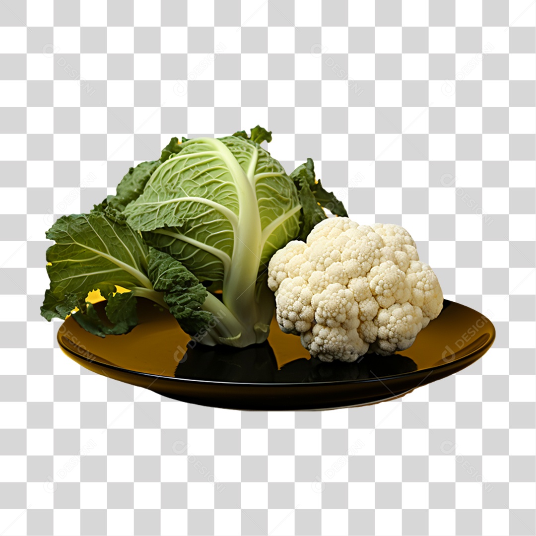 Verduras Legumes e Frutas Couve Flor PNG Transparente