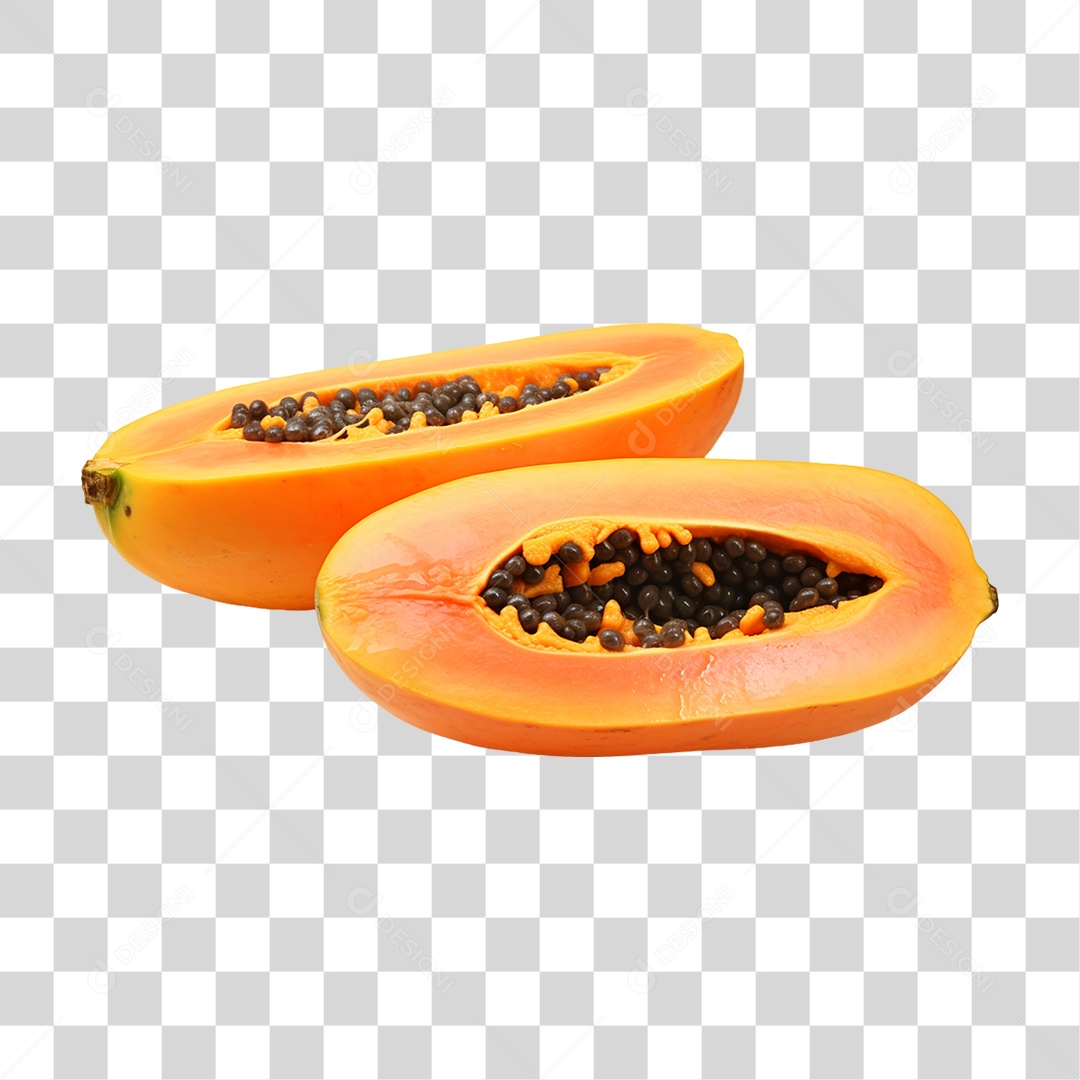 Verduras Legumes e Frutas Mamão PNG Transparente