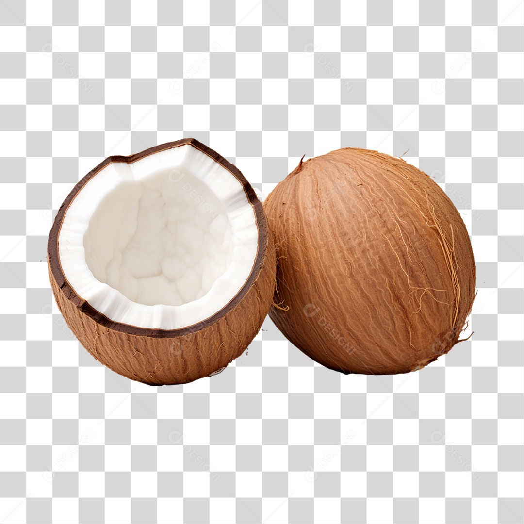 Verduras Legumes e Frutas Coco PNG Transparente