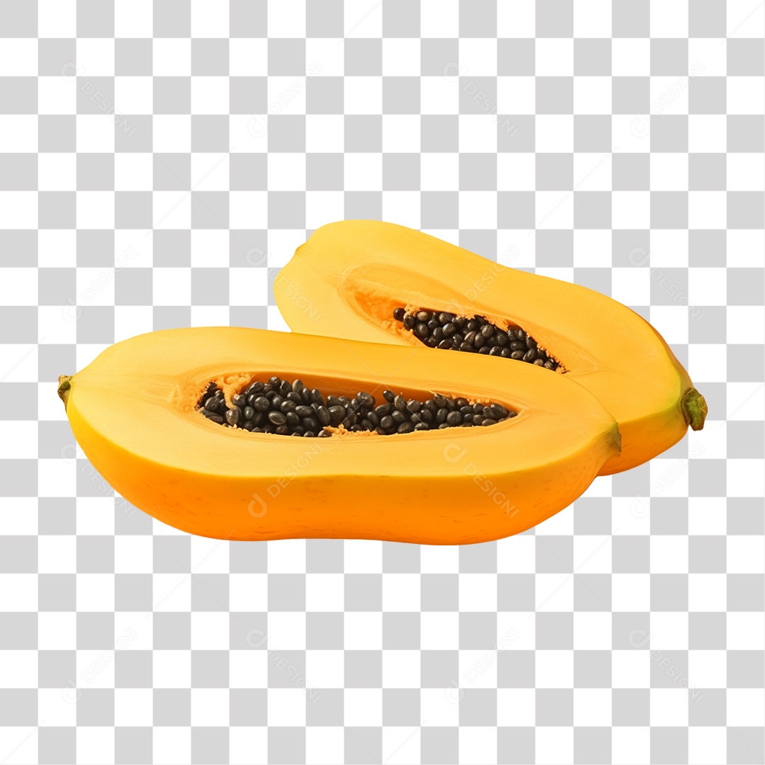 Verduras Legumes e Frutas Mamão PNG Transparente