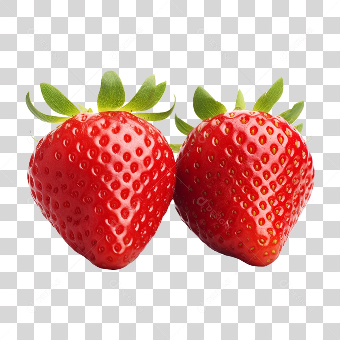 Verduras Legumes e Frutas Morangos PNG Transparente