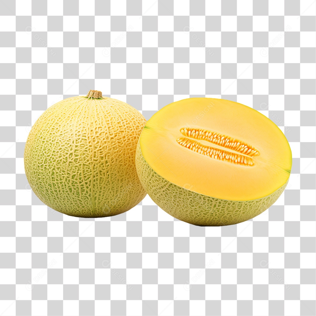 Verduras Legumes e Frutas Melão PNG Transparente