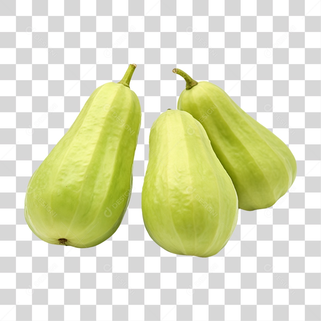 Verduras Legumes e Frutas Chuchu PNG Transparente