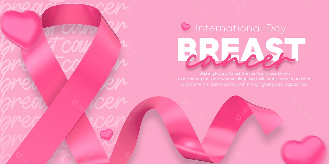 Social Media Banner Câncer De Mama PSD Editável