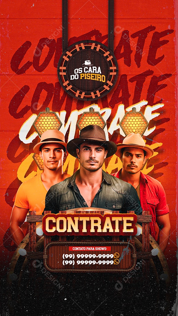 Story Flyer Contrate Os Cara Do Piseiro Social Media PSD Editável