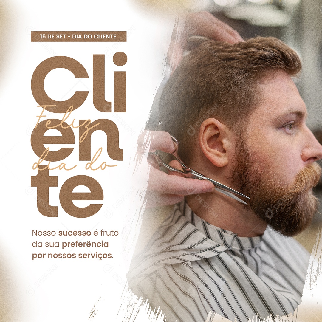 Feliz Dia do Cliente 15 de Setembro Social Media PSD Editável