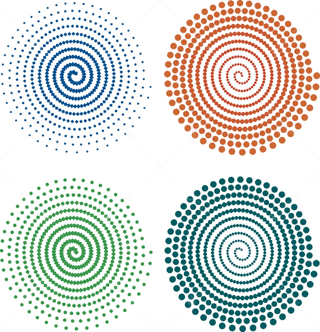 Background Espiral de Ilusão de Ótica EPS