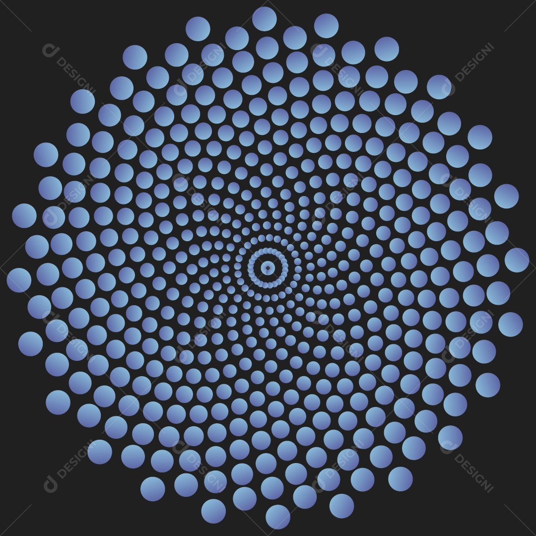 Background Espiral de Ilusão de Ótica EPS