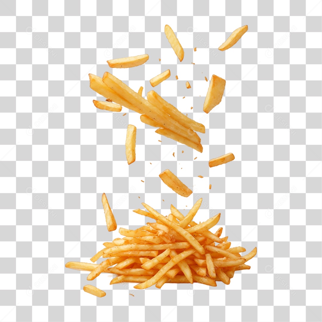 Batatas Fritas PNG Transparente