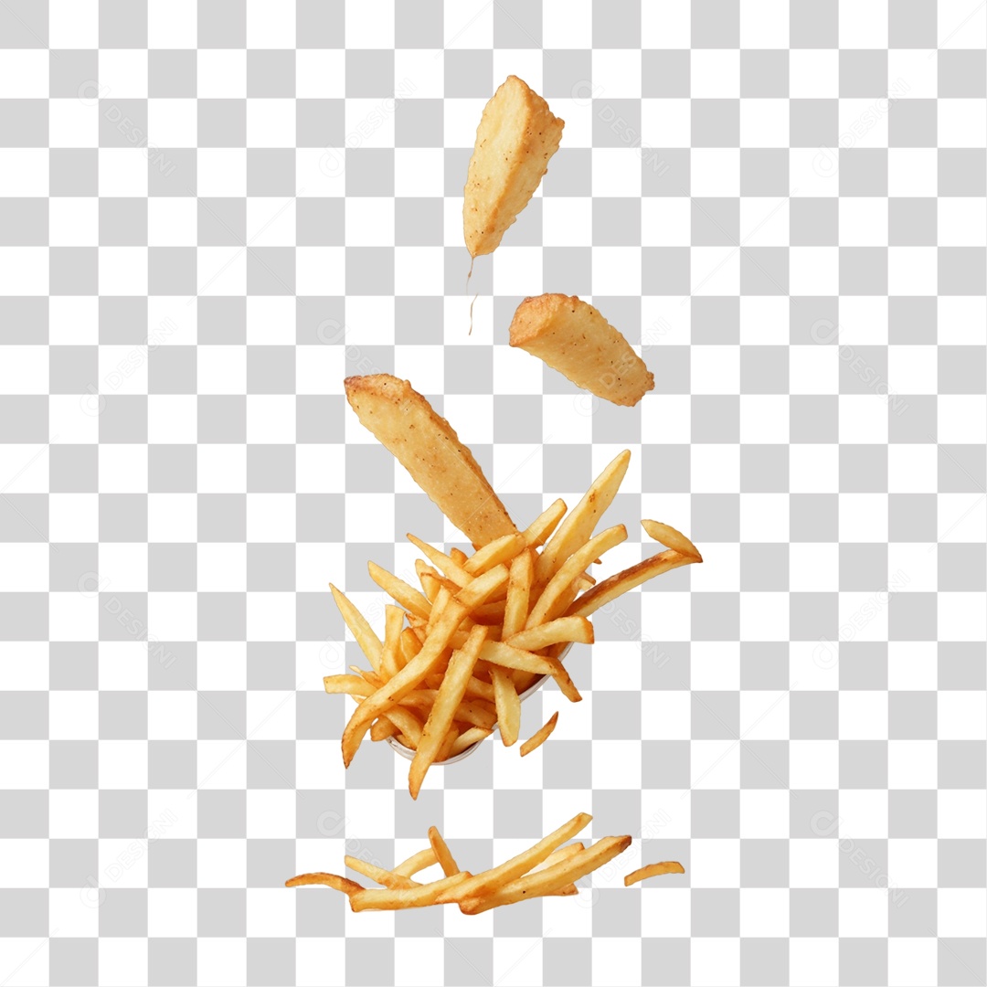 Batatas Fritas PNG Transparente