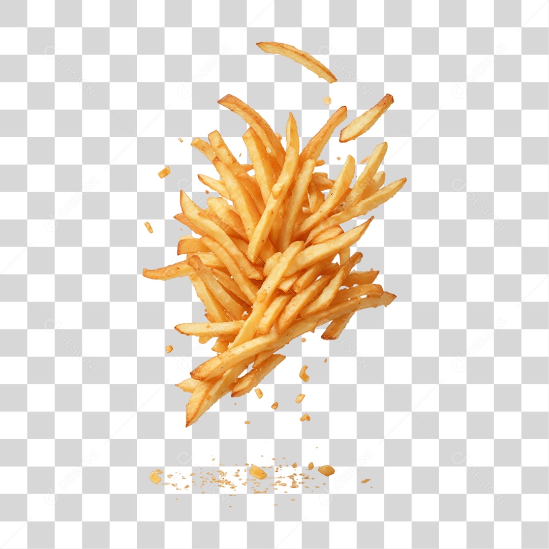 Batatas Fritas PNG Transparente