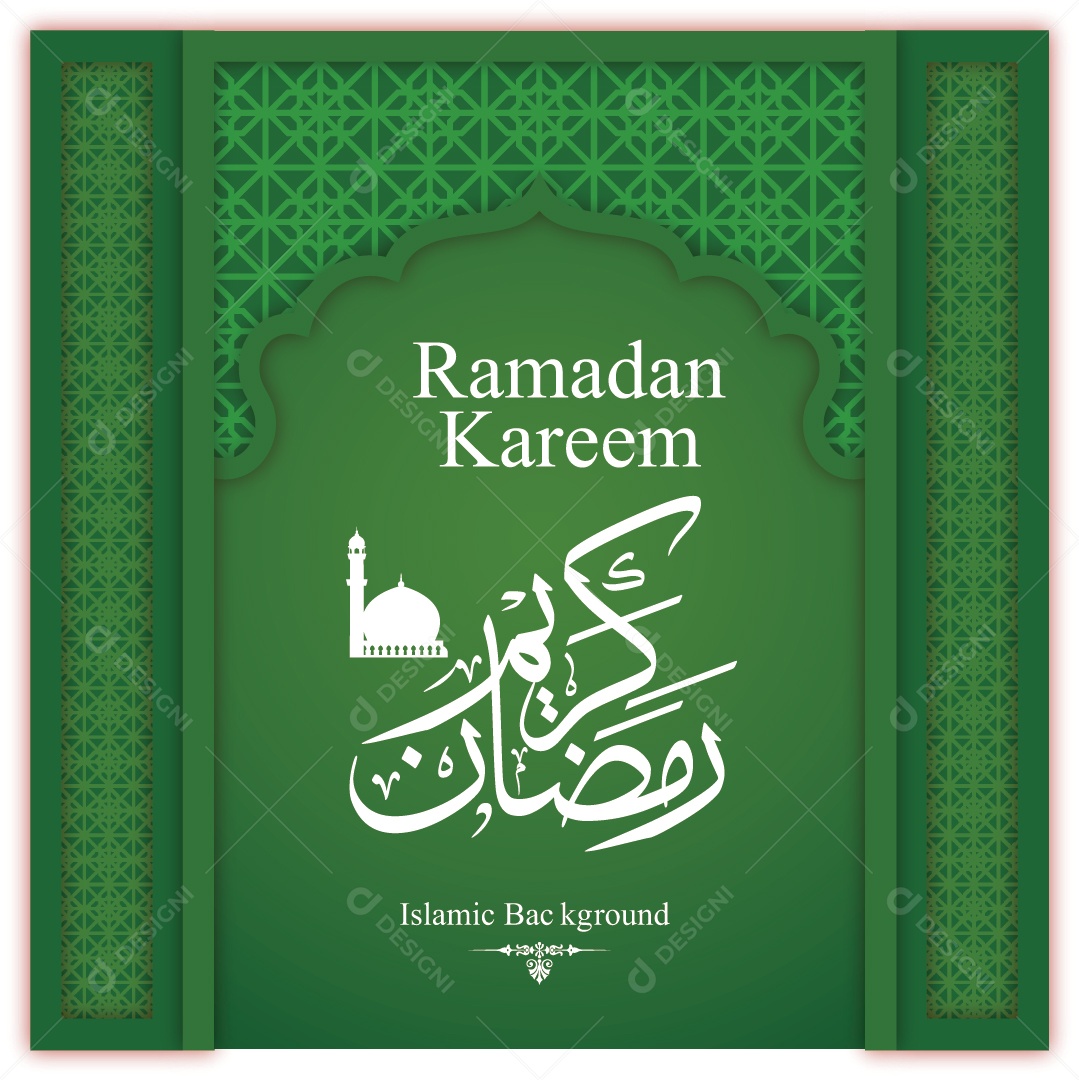 Background Islâmico do Ramadã Ilustração Vetor EPS