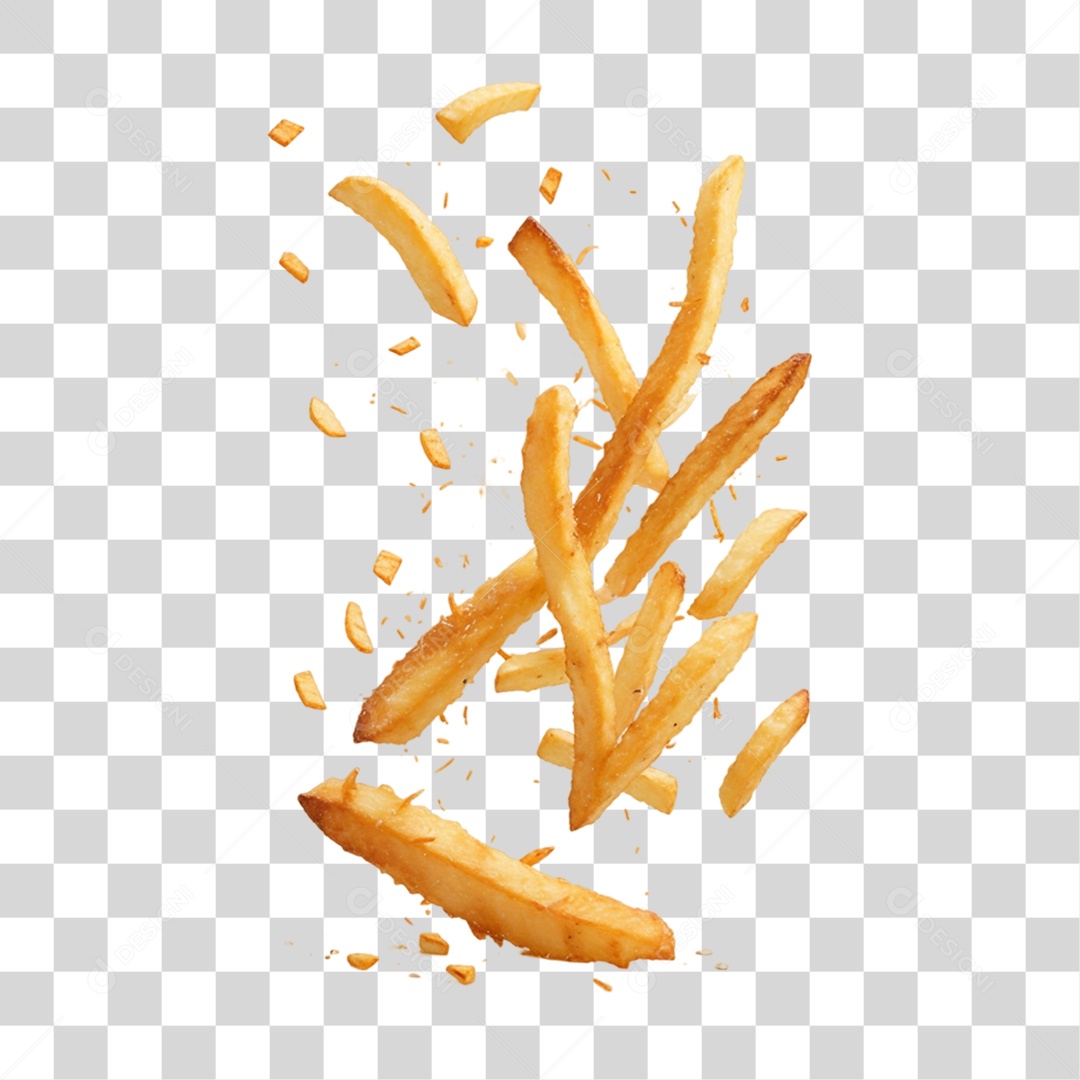 Batatas Fritas PNG Transparente