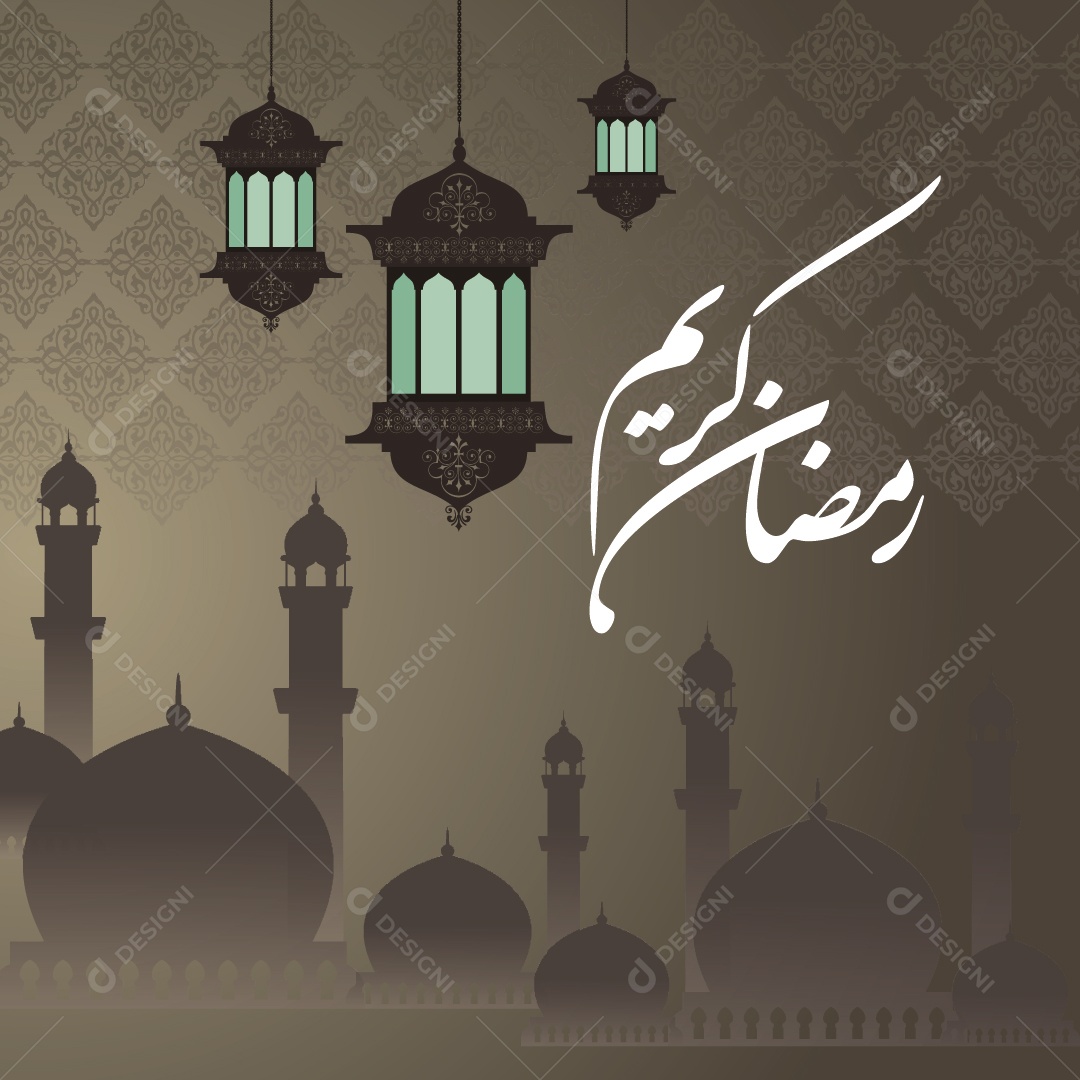 Background Islâmico do Ramadã Ilustração Vetor EPS