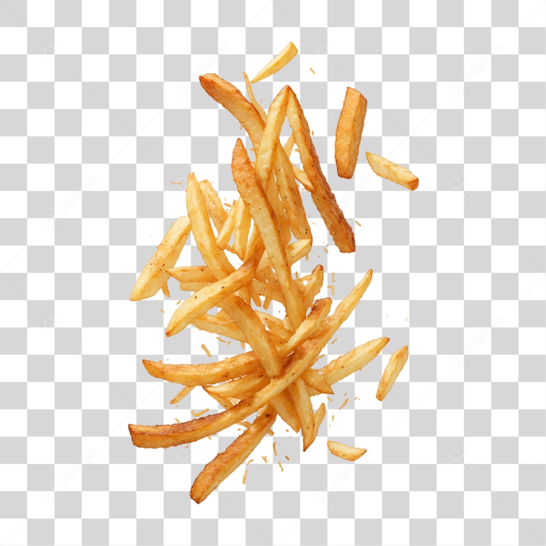 Batatas Fritas PNG Transparente