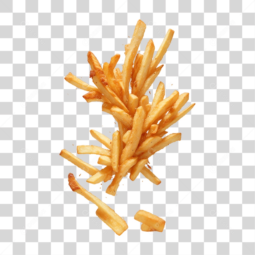 Batatas Fritas PNG Transparente