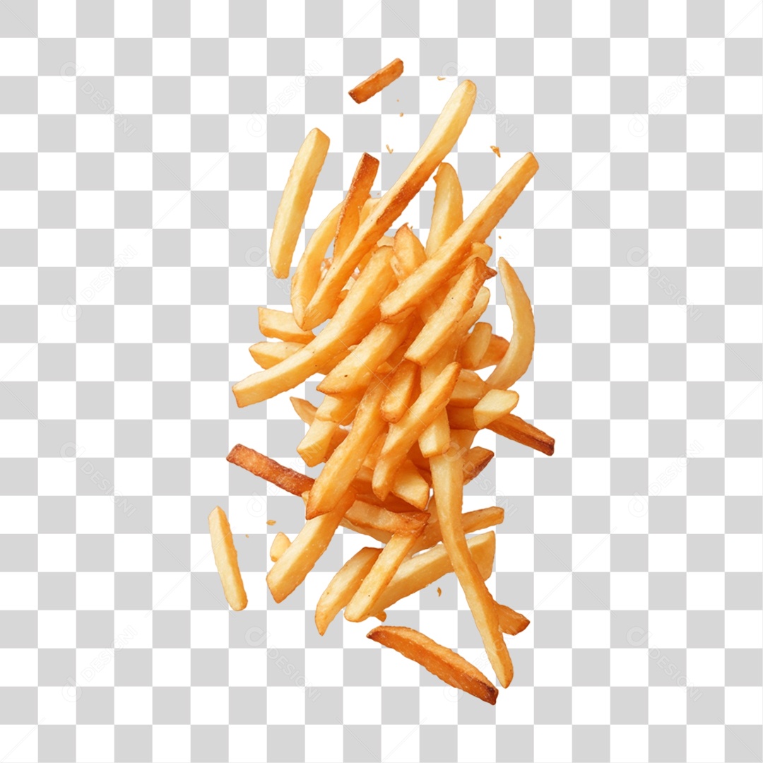 Batatas Fritas PNG Transparente