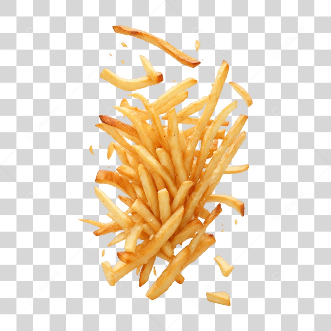 Batatas Fritas PNG Transparente