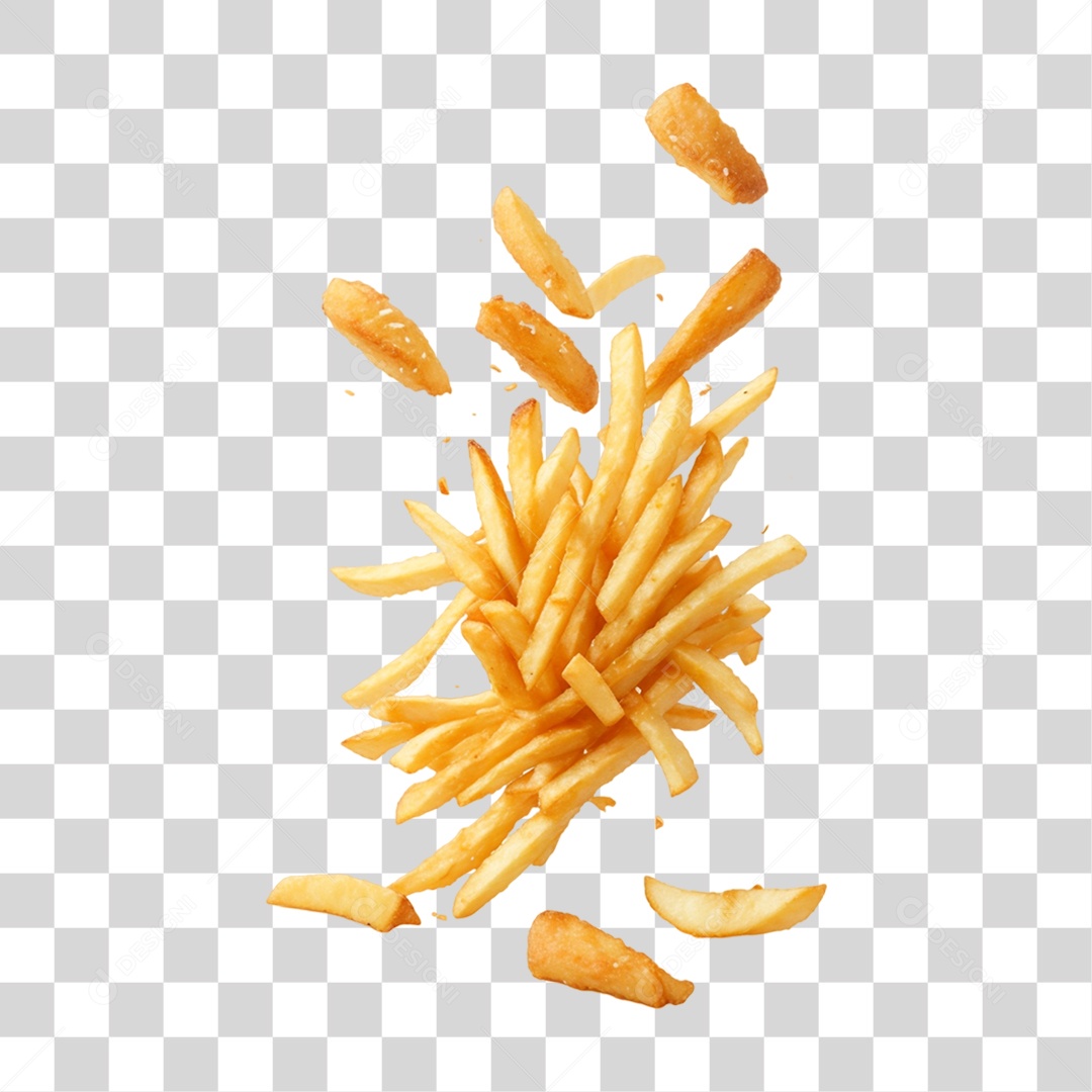 Batatas Fritas PNG Transparente