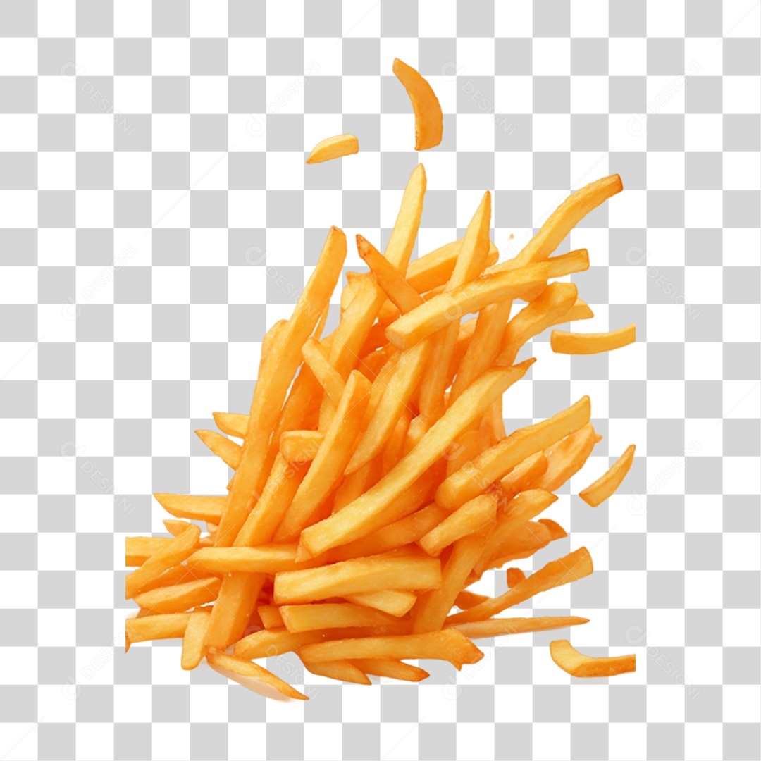 Batatas Fritas PNG Transparente