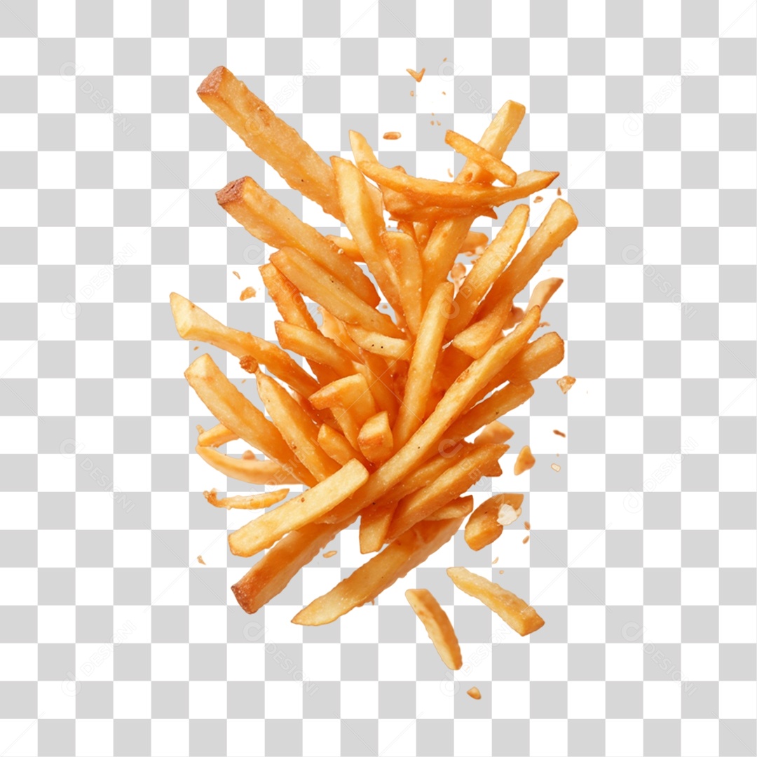 Batatas Fritas PNG Transparente