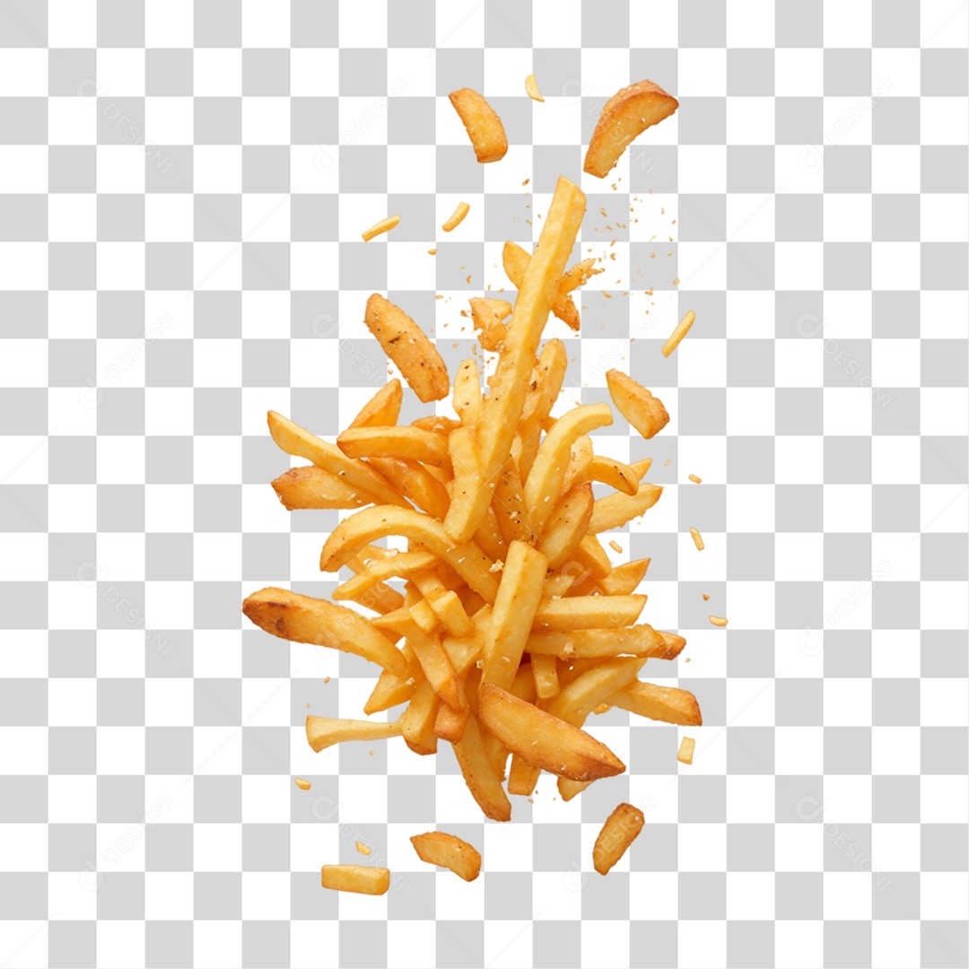Batatas Fritas PNG Transparente