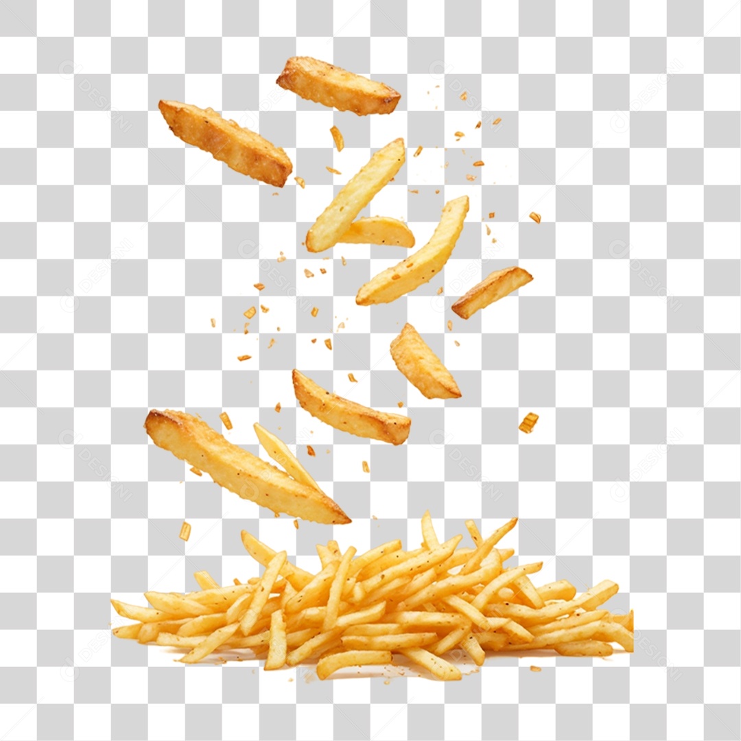 Batatas Fritas PNG Transparente