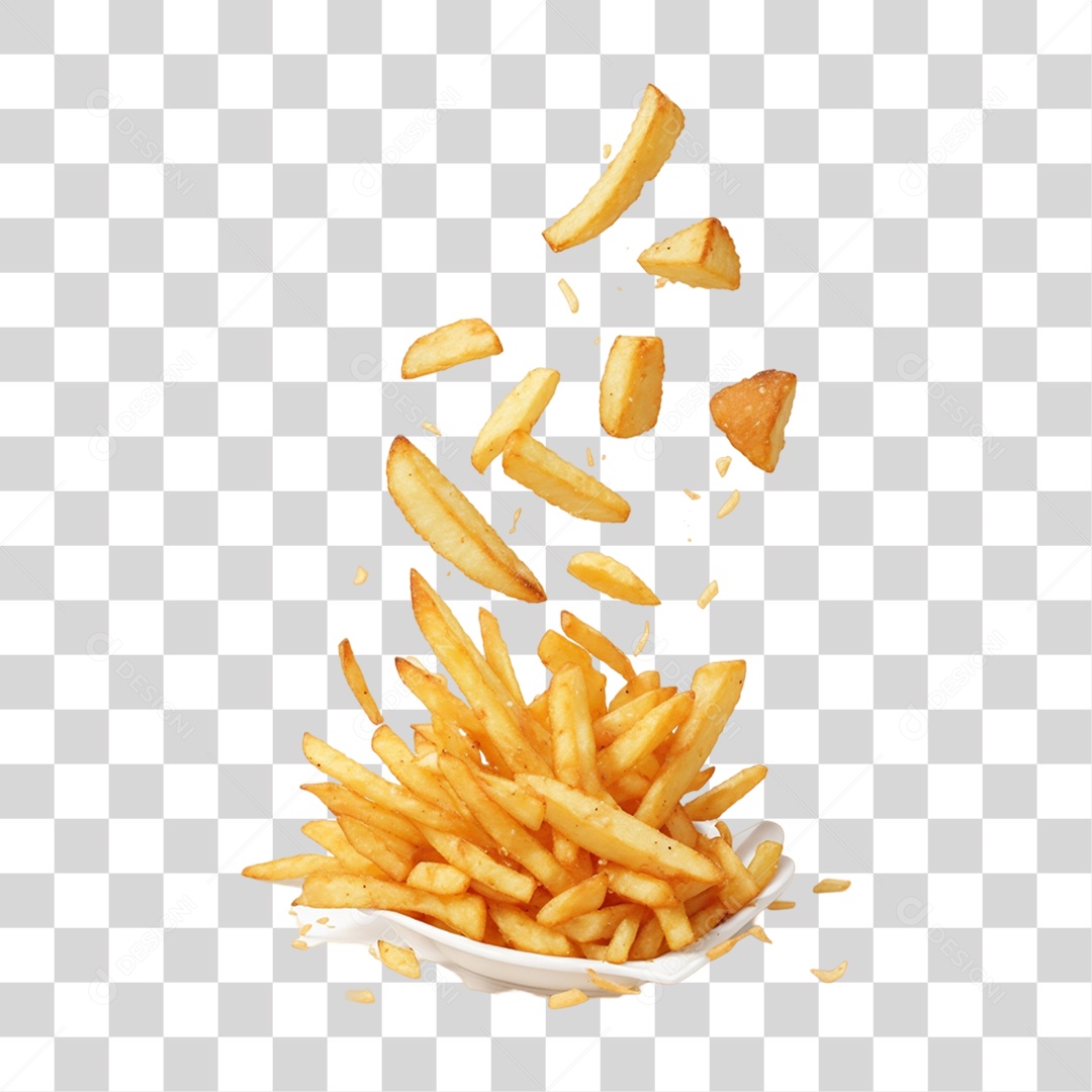 Batatas Fritas PNG Transparente