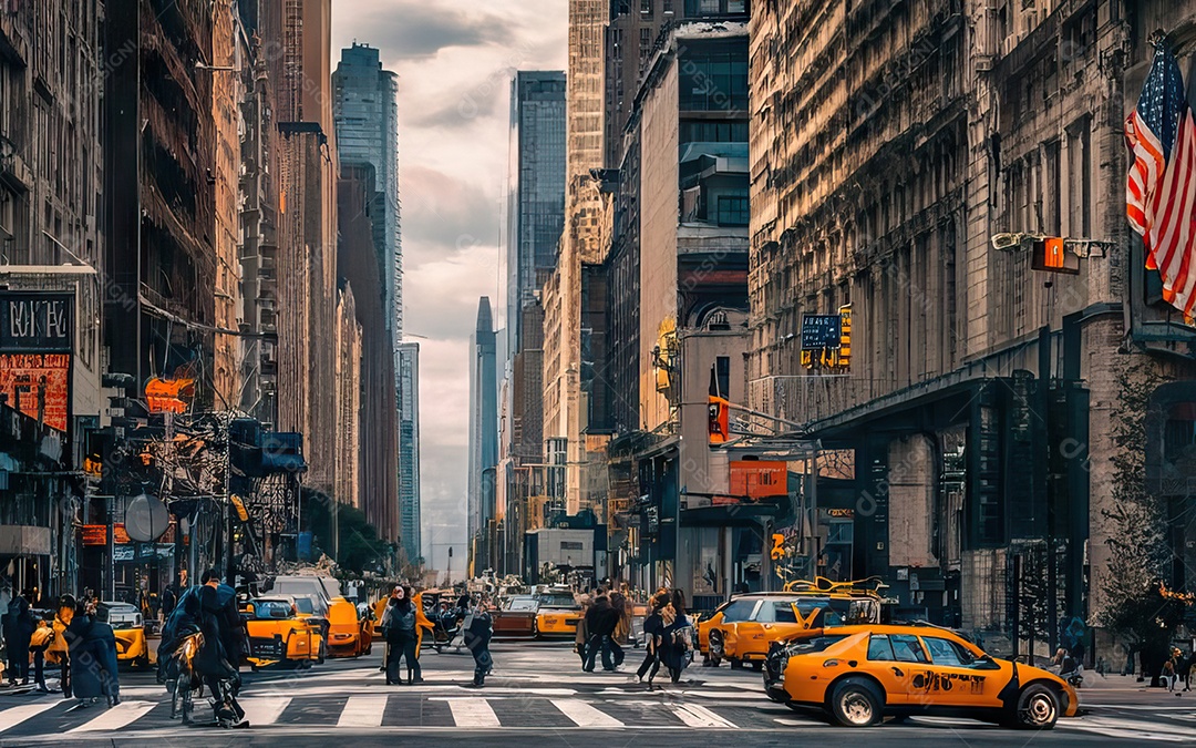 Imagem realista de cidade