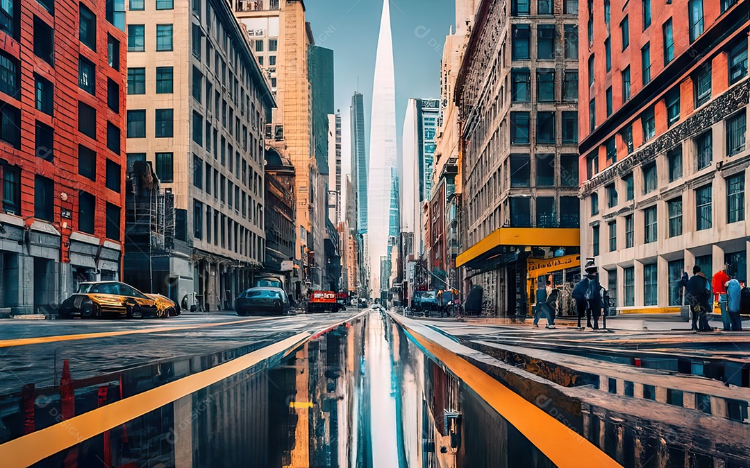 Imagem realista de cidade