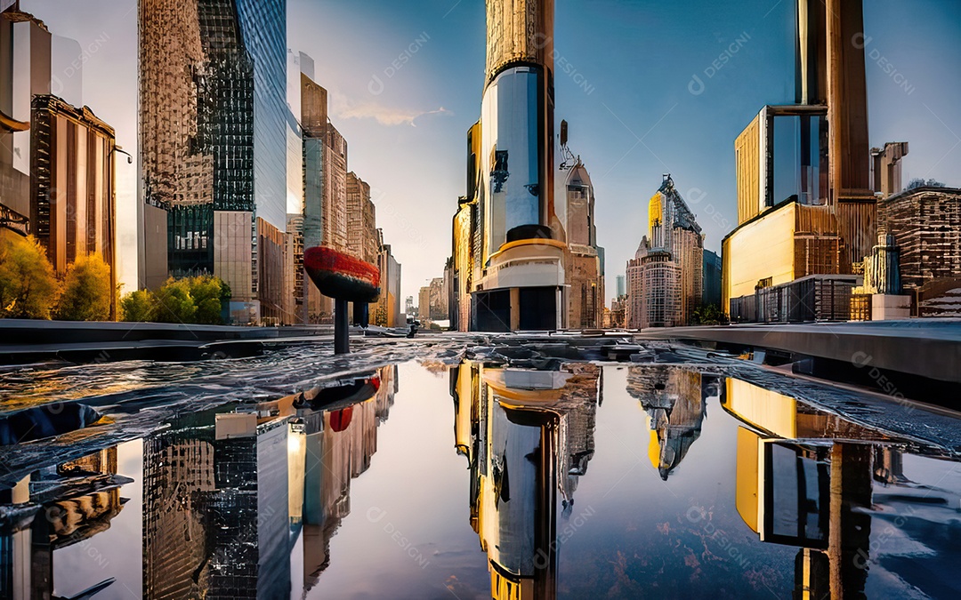 Imagem realista de cidade