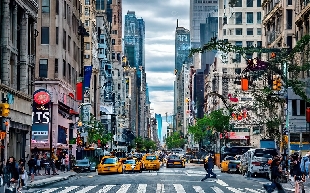 Imagem realista de cidade