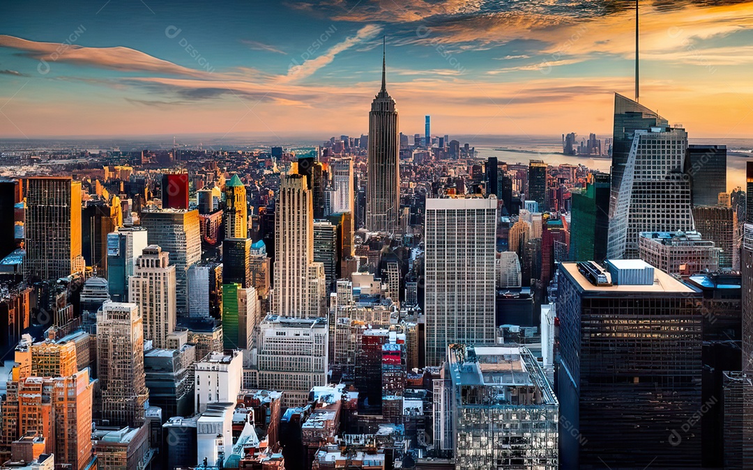 Imagem realista de cidade